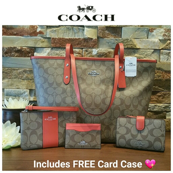 Coach Handbags - *FINAL* NEW Coach City Zip Tote, Wallet, Wristlet!